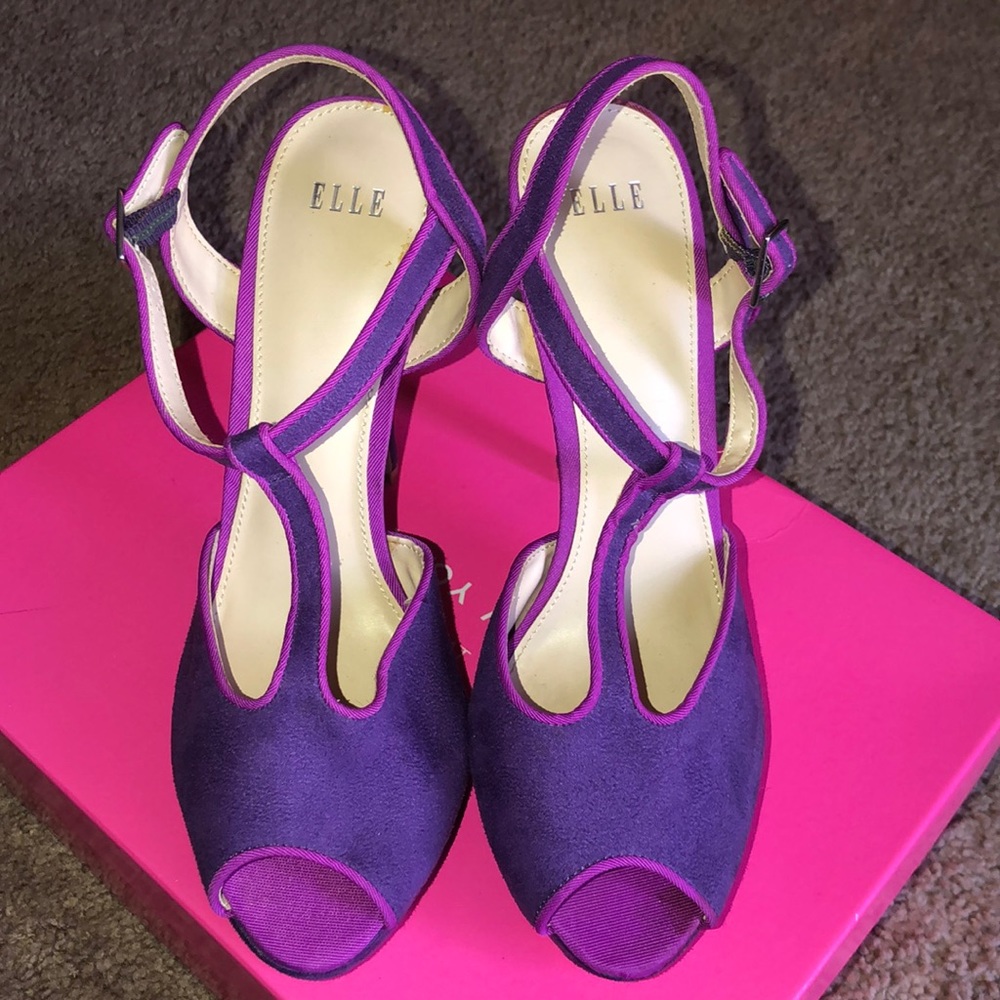 Elle brand new Purple t strap sexy shoes💜👠